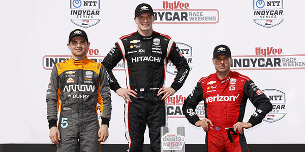 Hitachi-Sponsored Team Penske Car Takes Checkered Flag In Iowa
